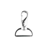 Vorschau: Metall Karabiner 40mm silber – für Taschen & Gurtbänder 4cm – drehbares Gelenk Vorschau: Metall Karabiner 40mm silber – für Taschen & Gurtbänder 4cm – drehbares Gelenk