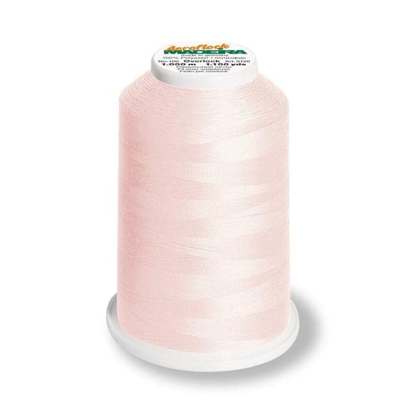Aeroflock 100 baby rosa - 1000m Bauschgarn von Madeira - Overlock Garn