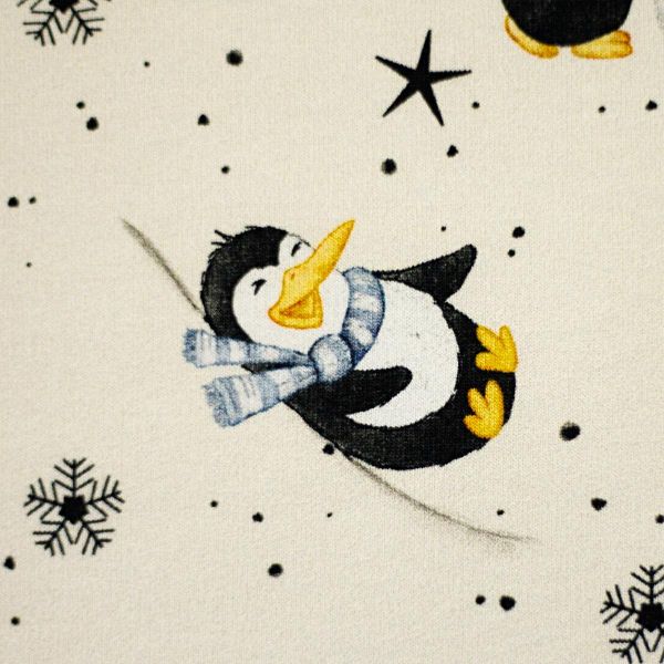 Sweat mit Pinguinen beim Rodeln im Winter Schnee - Funtarktis French Terry by Swafing