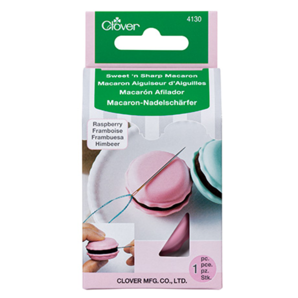 Magnetischer Nadelschärfer Macaron Himbeere - magnetisches Nadelkissen