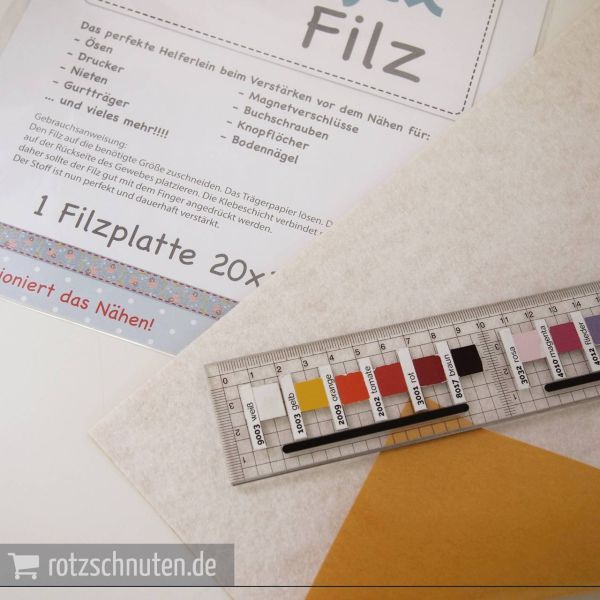 Stylefix FILZ von Farbenmix 20x30cm – selbstklebend zum Nähen und Basteln