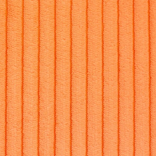 Breitcord Wanja Orangeneis hellorange – weicher Cord Samt für Möbel & Taschen