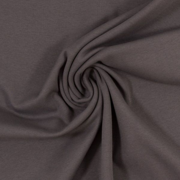 Bündchen glatt im Schlauch dunkelgrau - HEIKE von Swafing