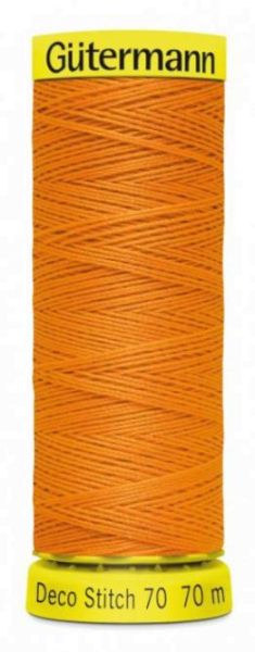 Deco Stitch 70 orange - 70m kräftiges Nähgarn Fb. 0350 von Gütermann für Zierstiche und Steppnähte