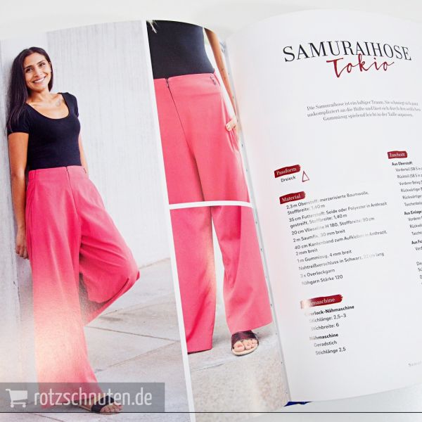 Hosen nähen – Damenschnitte in Größe 34-46 mit 4 Schnittmusterbogen