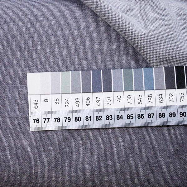 Bio Sweat hellgrau melierter French Terry - Mind the Maker Brushed Pique lightgrey