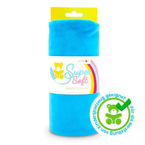 Kullaloo Plüsch SuperSoft Shorty blau - Silky Minky Kuschel Nicki 100x75cm