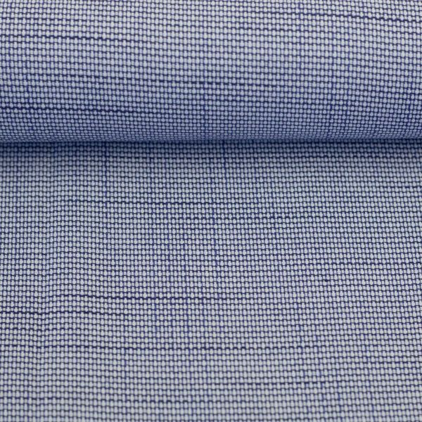 Baumwolle mit Struktur Optik navy blau – Serie Massimo von Swafing