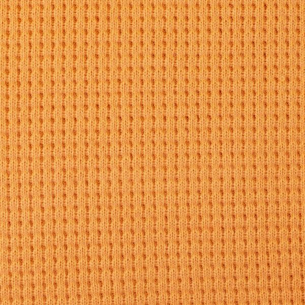 Waffelstrick mit schöner Struktur apricot – Oslo von Swafing