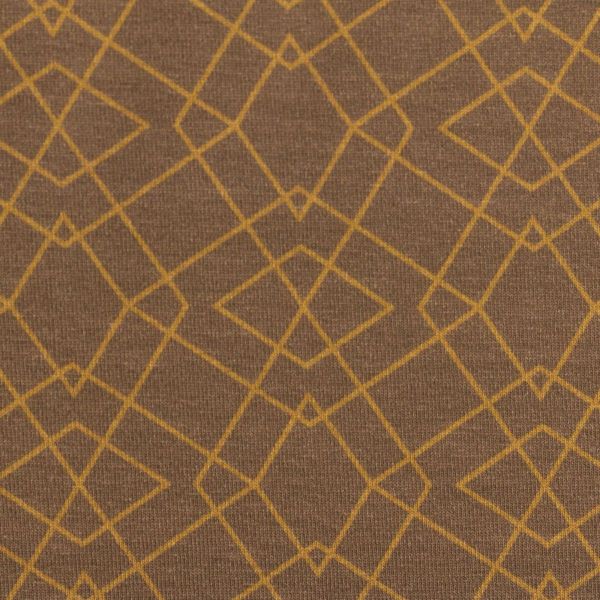 Jersey mit geometrischem Muster beige gold – Serie Klaas von Swafing