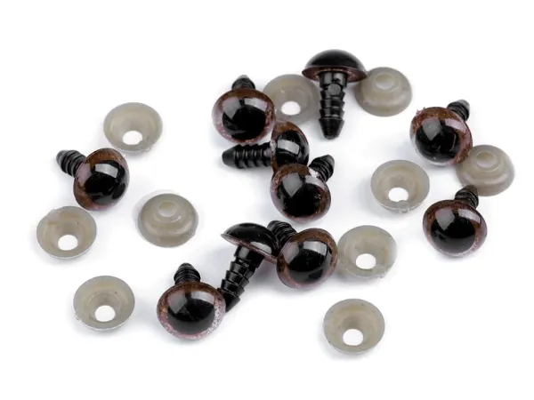 Sicherheitsauge Braun 10 mm – Auge für Kuscheltiere & Puppen