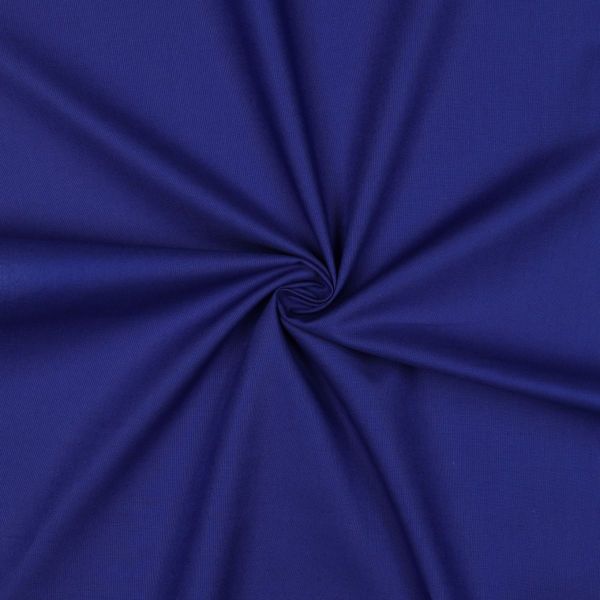 Baumwollstoff uni dunkel royalblau - Baumwolle Popeline – Cotton Poplin dark cobalt
