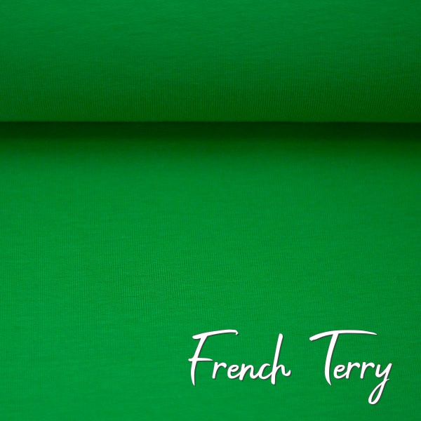 Sweat uni grasgrün - French Terry MAIKE von Swafing Kollektion FS25