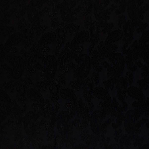 Futtertaft Filati schwarz – Paisley Jacquard von Swafing