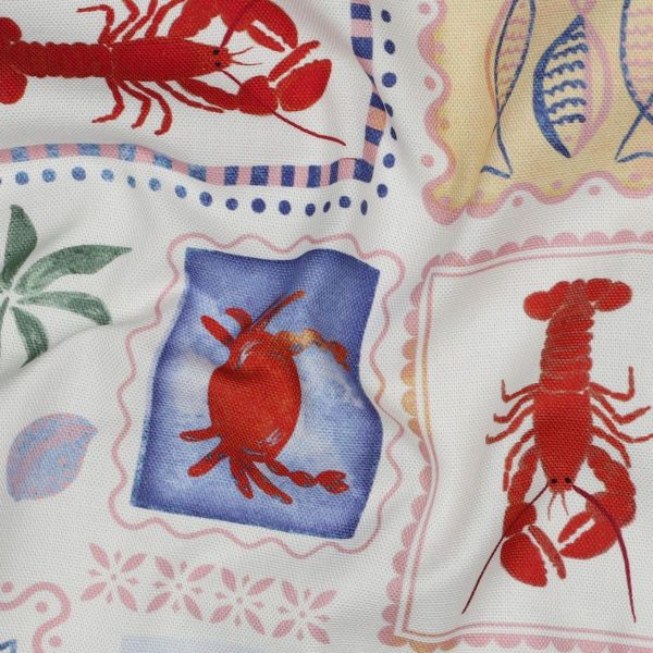 Dekostoff Maritim bunt - Baumwolle Canvas Meeresmotive