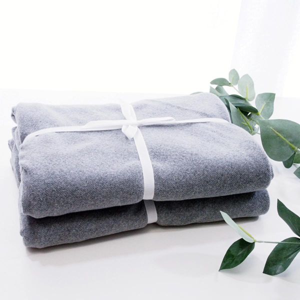 Stoffzuschnitt Maxi Dreiecktuch Kuschelstrick Bene grau • Maxituch Poncho Stricktuch