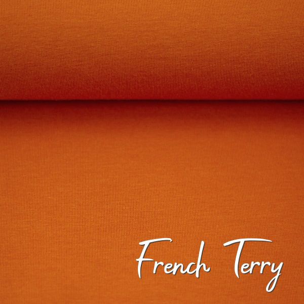 Sweat uni orange - French Terry MAIKE von Swafing