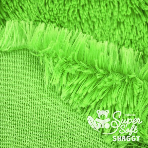 Kullaloo Zottel Shaggy lime grün – Langhaarplüsch 100x75cm