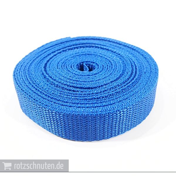 5m PP Gurtband 2cm breit royalblau marine – Taschengurt Polypropylen