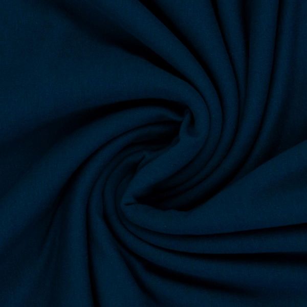 Sweat uni dunklelblau petrol - French Terry MAIKE von Swafing