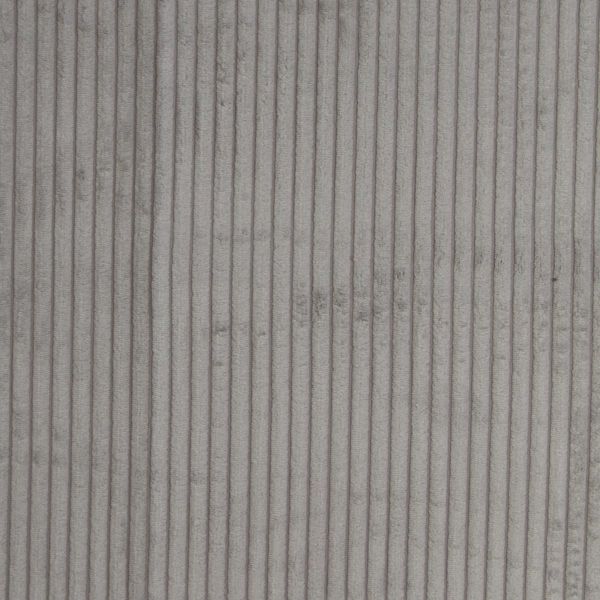 Samtcord uni hellgrau – robuster Breitcordstoff für Möbel & Taschen Wanja von Swafing