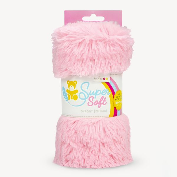 Kullaloo Zottel Shaggy helles rosa – Langhaarplüsch 100x75cm