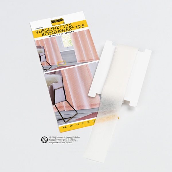 Vliesofix T25 - 2,5cm breites Klebevlies (5m) - Bondaweg T25 von Vlieseline