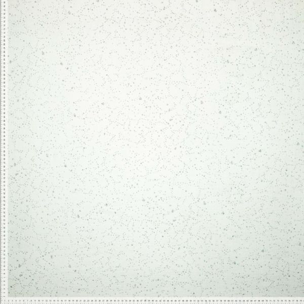 Glitzer Double Gauze weiß silber – weicher Baumwoll Musselin mit edlem Schimmer