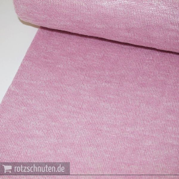 Leichter Strick LIESCHEN – rosa weiß meliert