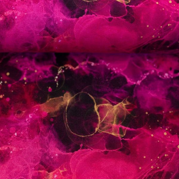 Swafing Modal French Terry Connected to Universe pink – Christiane Zielinsky