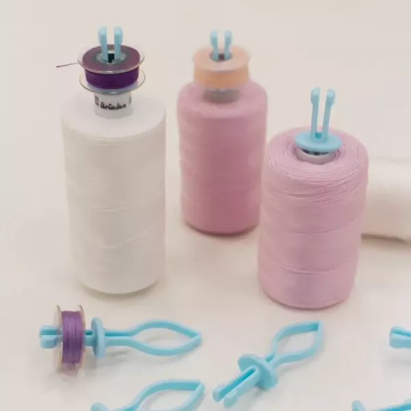 10 Spulenhalter für Ordnung im Garn Regal - für Unterfadenspulen Bobbin Mates
