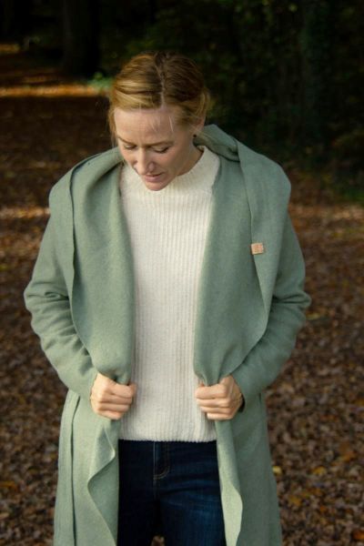 Merino aus 100% Schurwolle - Wollstoff mint von Swafing Wollwalk Walkloden