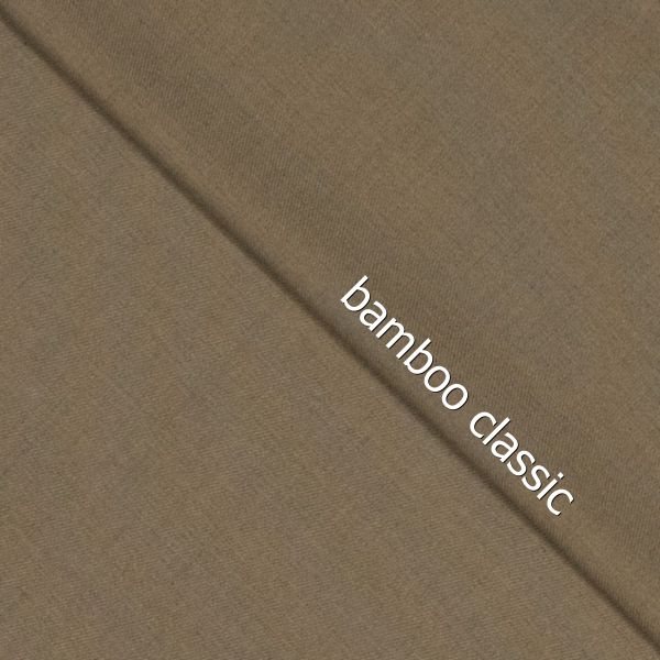 Bamboo Classic hellbraun – Bambus Webware in Camel, Sand & Beige mit Stretch