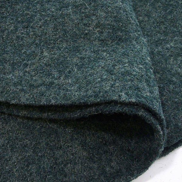 Klassischer Walkloden aus 100% Wolle dunkelgrün – Wollwalk Naomi melange von Swafing