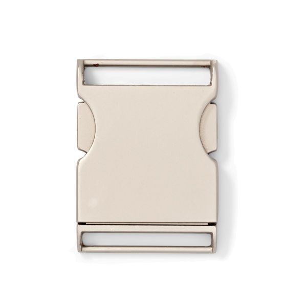 Metall Steckschnalle silber 30mm für Gürtel und Taschen von Prym