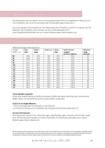 Lillesol basics No.24 Knopfshirt