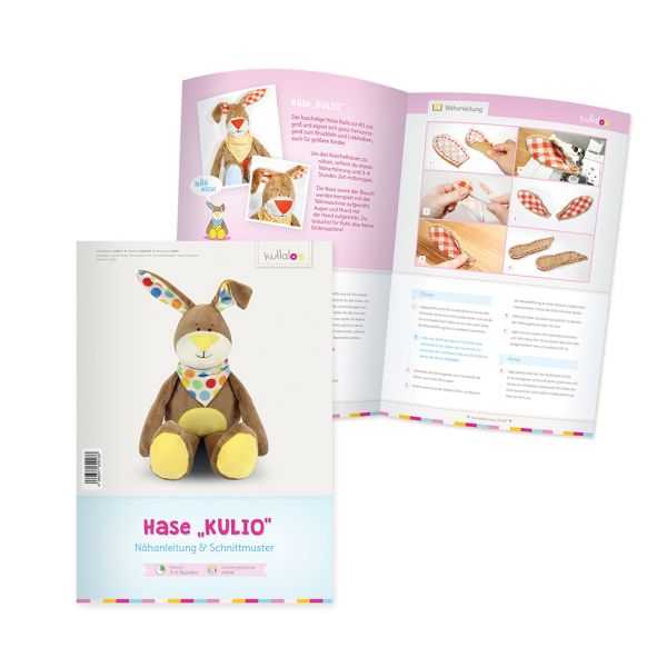 Kullaloo Hase KULIO braun – Nähset für ein Kuscheltier