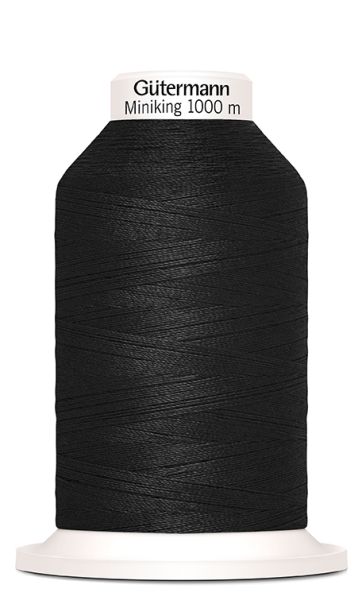 Nähgarn schwarz Fb. 000 - 1000m Allesnäher Garn von Gütermann - Nähseide für Overlock Coverlock