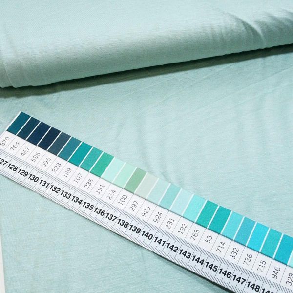 Viskose Jersey knitterfrei aus Bambus helles mint grün - cold bamboo jersey knit