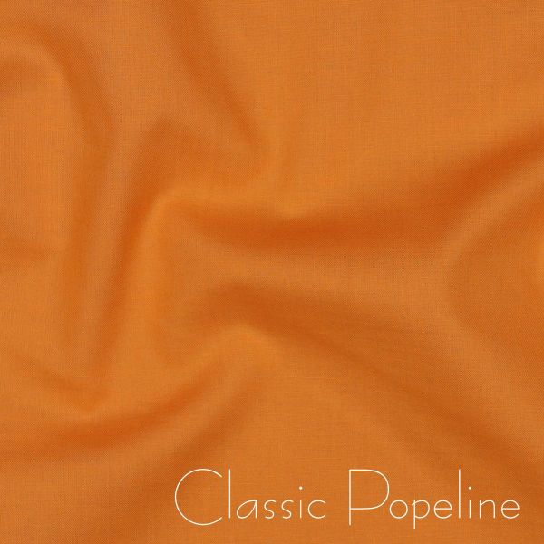 Baumwollstoff uni aprikose - Baumwolle Popeline – Cotton Poplin apricot