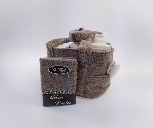 Teddy Bouclé Lämmchen Schaf Fellimintat taupe beige - Deko Boucle Kodiak von Swafing