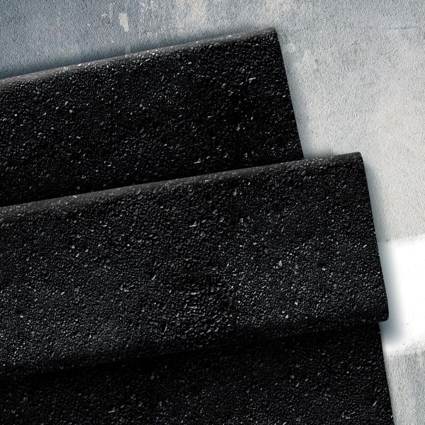 Sweat schwarzer Asphalt Steinchen - French Terry Ready to Play Kombistoff von Thorsten Berger