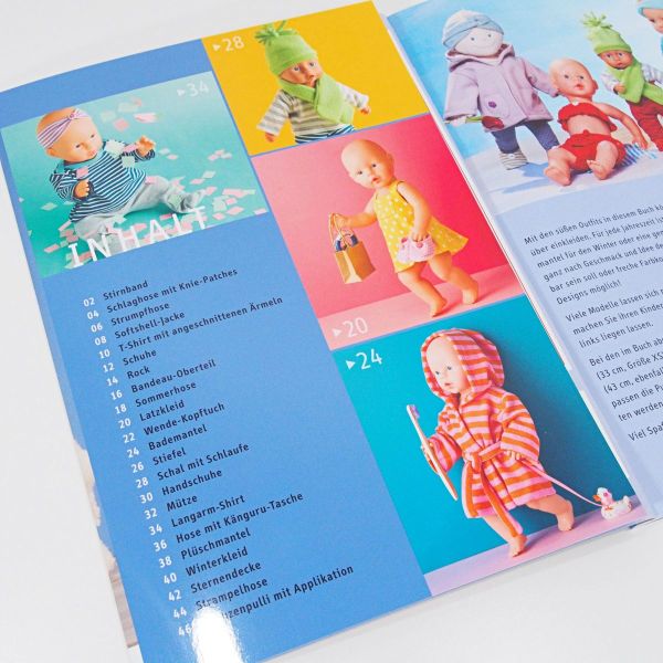 Puppenkleidung durch die Jahreszeiten - Mini-Mode aus Jersey und Co. für Puppen von 30 - 46 cm