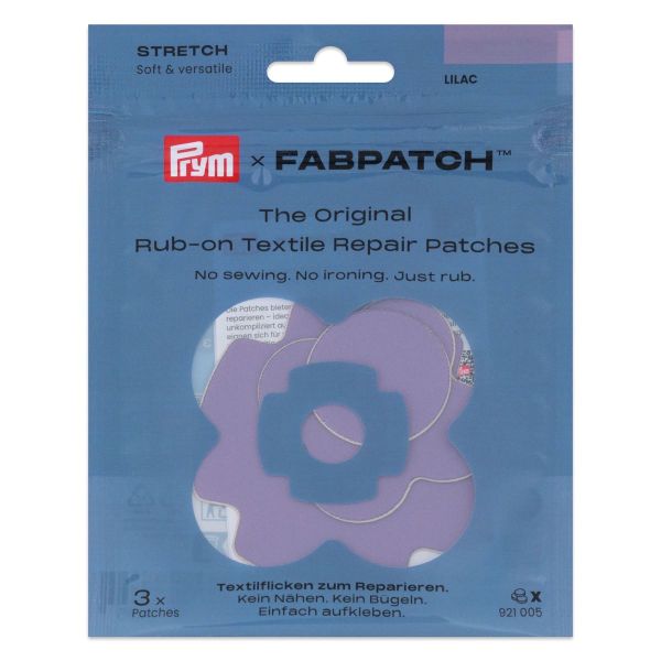 Prym x FabPatch Stretch Reparaturflicken flieder 3 Stück
