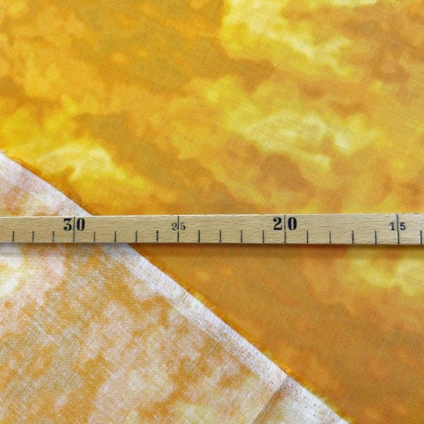 Baumwolle Batik orange gelb - Serie Misty by Cedar West von Clothwork
