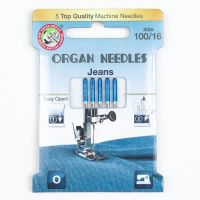 ORGAN ECO Nähmaschinen Nadeln – Jeans 100/16 – für Denim, Kunstleder, Canvas ORGAN ECO Nähmaschinen Nadeln – Jeans 100/16 – für Denim, Kunstleder, Canvas