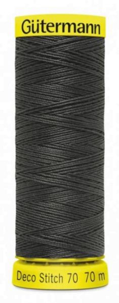 Deco Stitch 70 dunkelgrau - 70m kräftiges Nähgarn Fb. 0036 von Gütermann für Zierstiche und Steppnäh