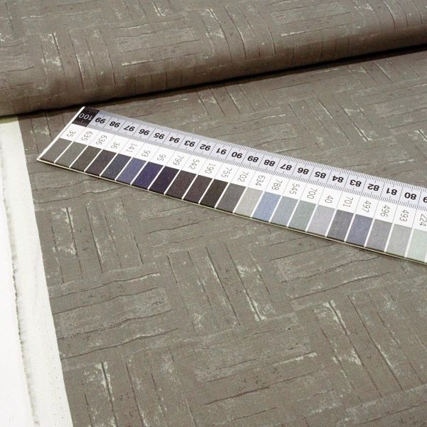 Baumwolle Vintage Parkett Holz Struktur grau - Winter Playground