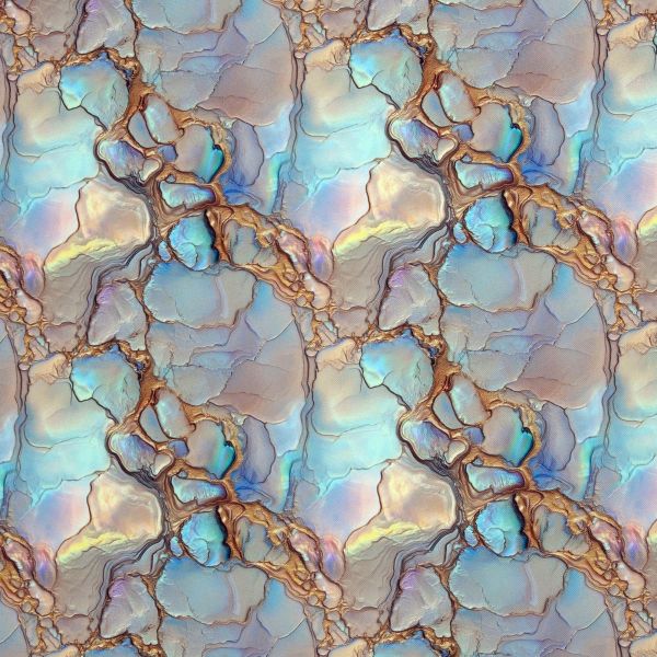 Oxford Gewebe für Taschen - Flowing Bloom - Marmor pastell – Design von Sarah Mariam für Swafing