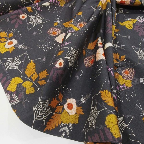 Baumwolle Blüten Spinnen Gräser Halloween - Spooky 'N Sweeter Cast a Spell AGF